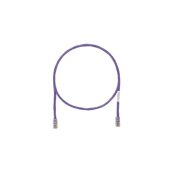Panduit CBL ASSY MOD 24-4PR STRANDED, T568A/B CAT5E 8W8P, VIOLET, 61 FT UTPCH61VLY